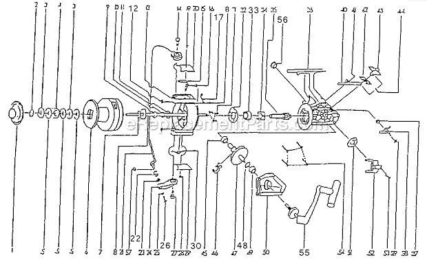 Shakespeare 2200GX-060SW Sigma Reel Page A Diagram