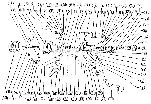 Shakespeare 2400-030 Sigma Reel Page A Diagram