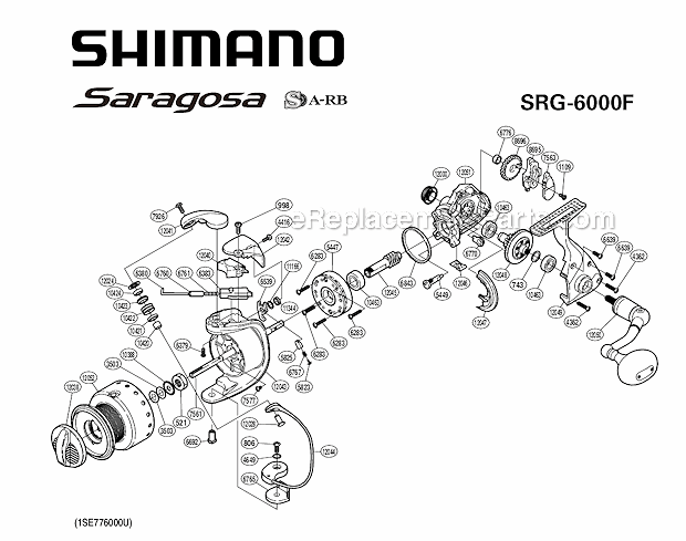 1 Shimano Roller Kit Complete Fits Saragosa SAR-5000F 10000F 8 PARTS 