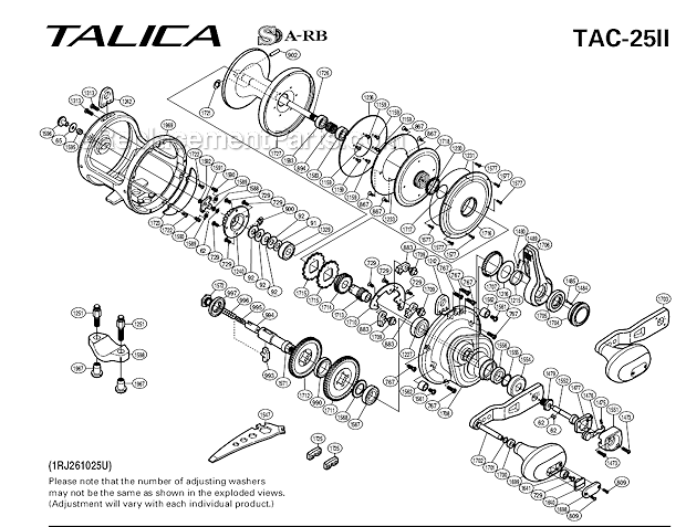 Trinidad 16 2 Shimano Parts# TGT 0751 Rod Clamp Bolt Fits Talica TAC II 8+10 
