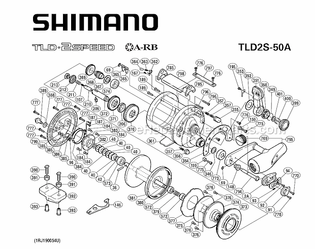 NEW SHIMANO BIG GAME REEL PART Pressure Release Spring TT0379 TLD50 2SPD 