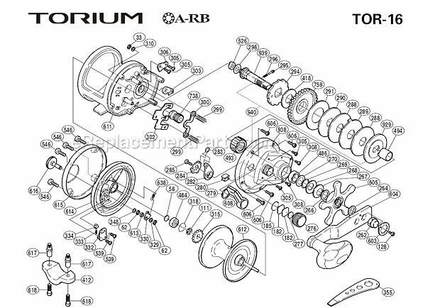 Fits Torium 16HGA... 1 Shimano Part# TGT 2091 Rod Clamp Accessory 