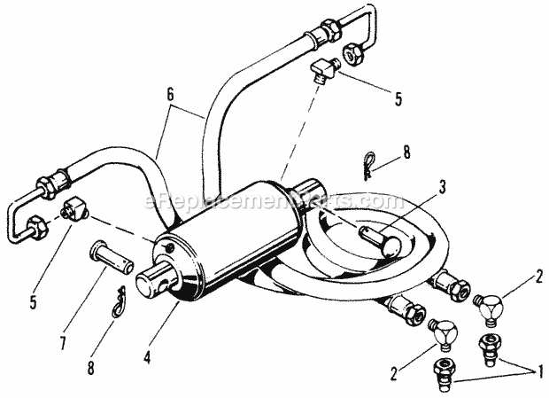 Simplicity 1600207 Hydraulic Cylinder Kit Page A Diagram