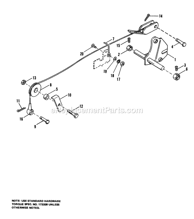 Simplicity 1690045 Rear Lift Kit Page A Diagram