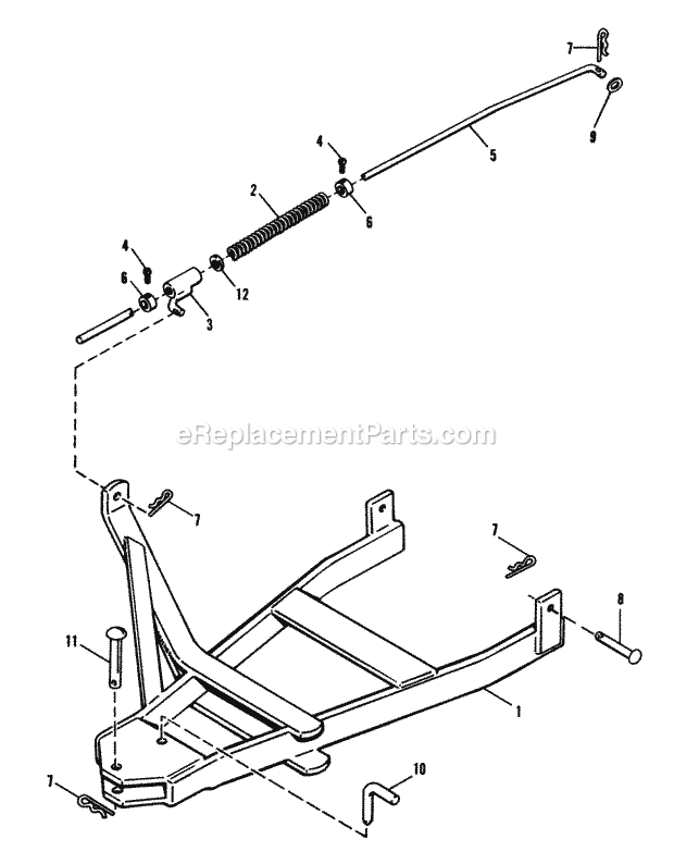 Simplicity 1690087 42 Inch Snow Plow And Dozer Blade Hitch Page A Diagram