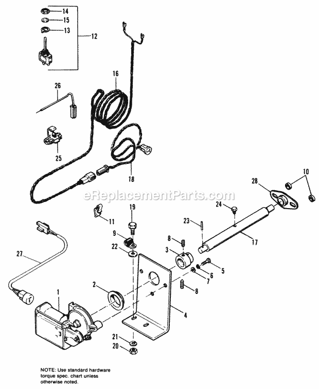 Simplicity 1690116 Electric Spout Rotator Page A Diagram