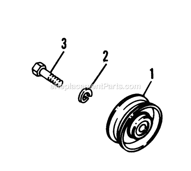 Simplicity 1690997 Tiller Pulley Kit Page A Diagram