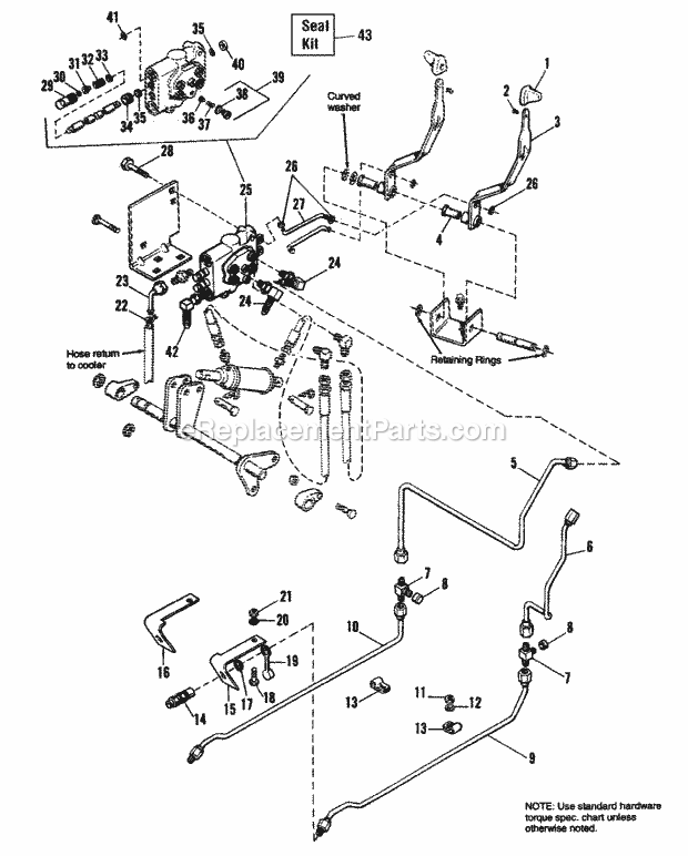Simplicity 1691195 Hydraulic Implement Lift Kit Page A Diagram