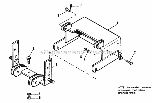 Simplicity 1691316 Rear Weight Carrier Hitch Group Page A Diagram