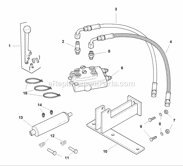 Simplicity 1693239 Auxiliary Hydraulic Lift Kit Page A Diagram