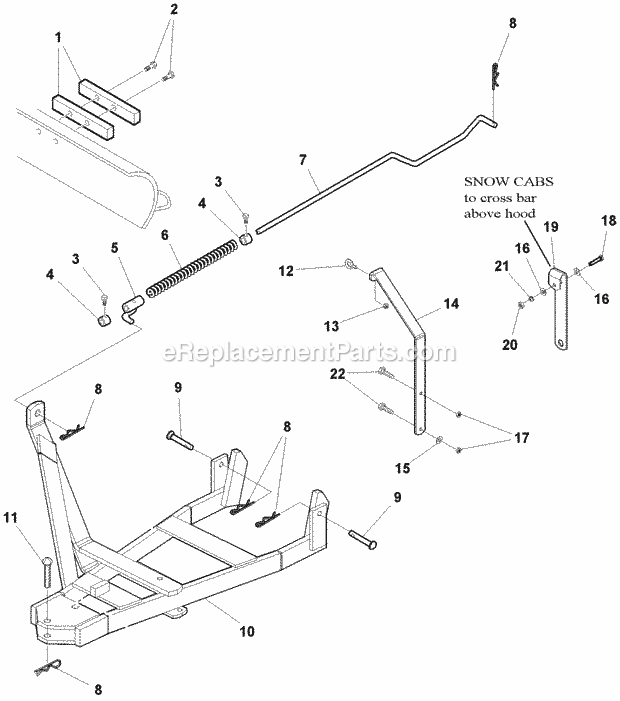 Simplicity 1693757 Hitch For 42 Inch Dozer Page A Diagram