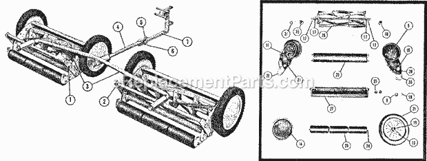 Simplicity 990002 Gang Mower Page A Diagram