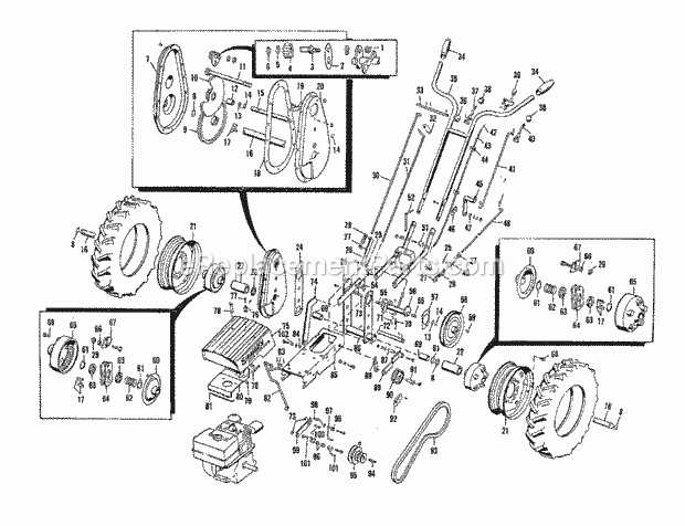 Simplicity 990074 Model Fb Tractor Group - Parts List (3568I01) Diagram