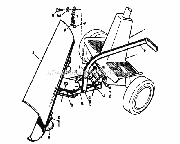 Simplicity 990335 36 Inch Snow Plow And Grader Blade Page A Diagram