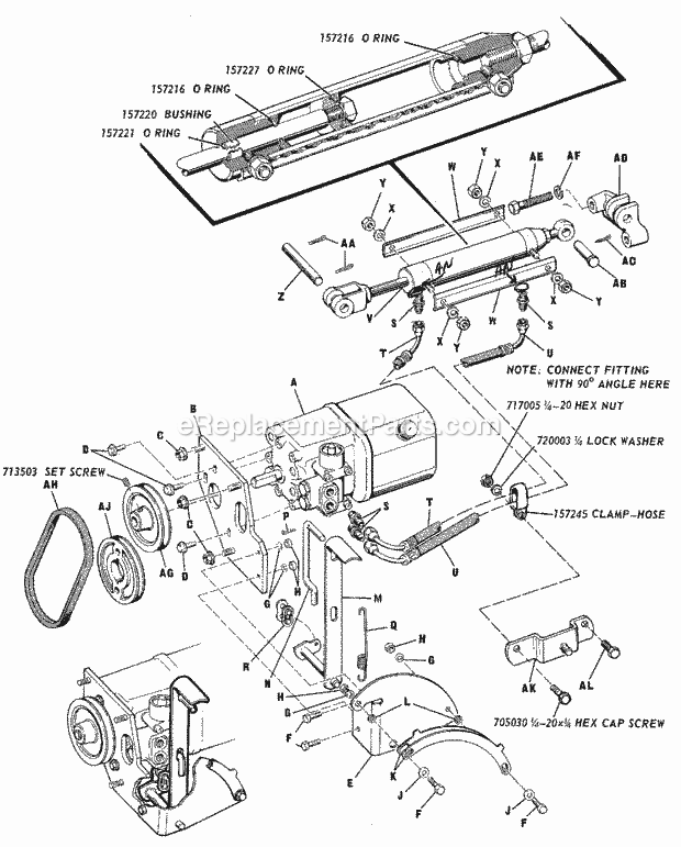 Simplicity 990339 Hydraulic Kit Page A Diagram