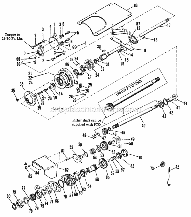 Simplicity 990711 Rear Pto For Tractor Page A Diagram