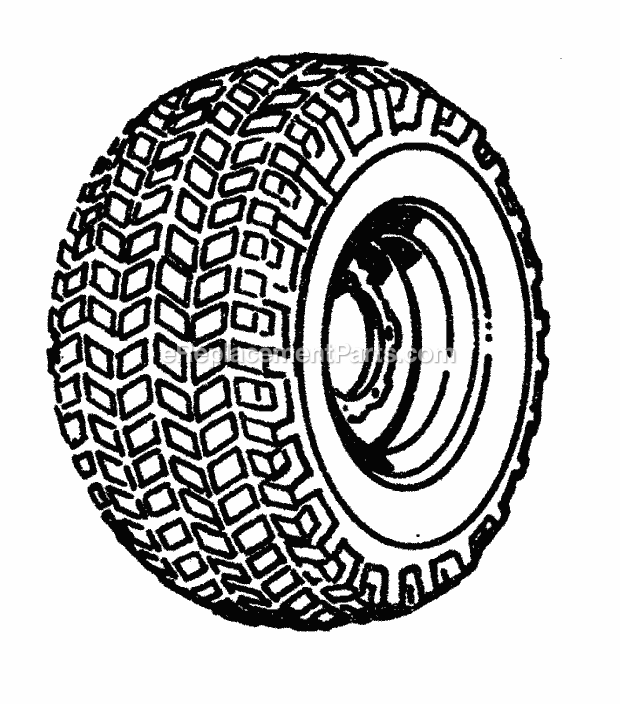 Simplicity 990723 Turf Wheel And Tire Page A Diagram