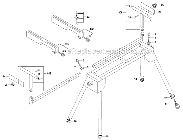 Skil 3302 Miter Saw Stand Page A Diagram