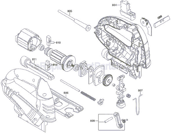 Skil 4290 (F012429000) Variable Speed Jigsaw Page A Diagram