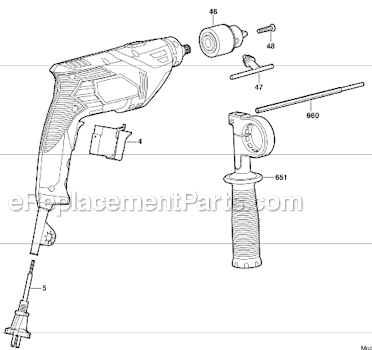 Skil 6445 1/2 Hammer Drill Page A Diagram