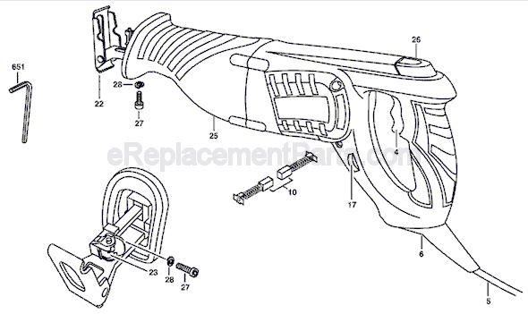 Skil 9215 (F012921500) 8.5A Reciprocating Saw with Variable Speed Dial Page A Diagram