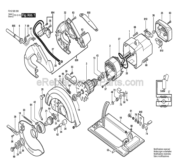 Skil HD5660 TYPE 1 (F012566099) 8-1/4 in. Circular Saw Page A Diagram