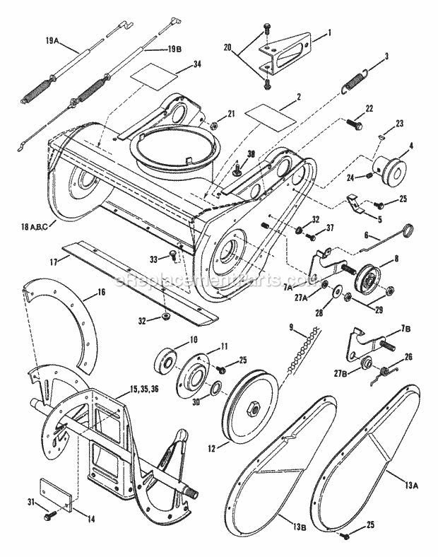 Snow Blower Belt Chart