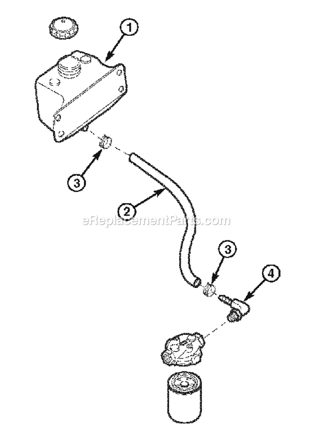 Snapper 5061257 Zt Hydraulic Tank Replacement Kit Hydraulic Tank Replacement Kit Diagram