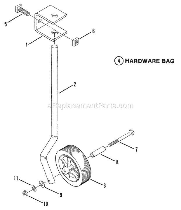 Snapper 7060265 Gage Wheel Kit Gage Wheel Kit 60265 Diagram