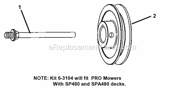 Snapper 7063104 Kit, Belt Anti-Vibration, 48