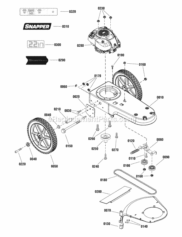 Snapper AT67522 (7800945) 6.75 Gross Tp All Terrain String Trimmer Engine_And_Frame_Group Diagram