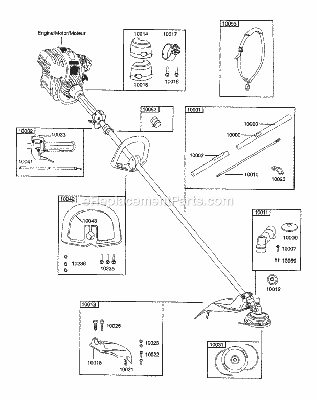 Snapper SST-18CL (7800059) 34Cc Straight Shaft Trimmer Sst-18Cl Parts Diagram