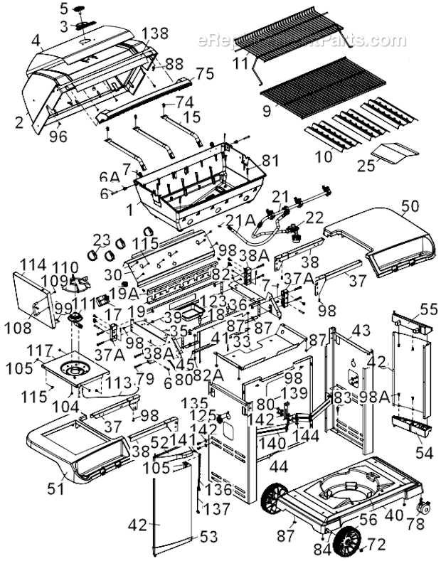 Sterling 4965-54 Grill Page A Diagram