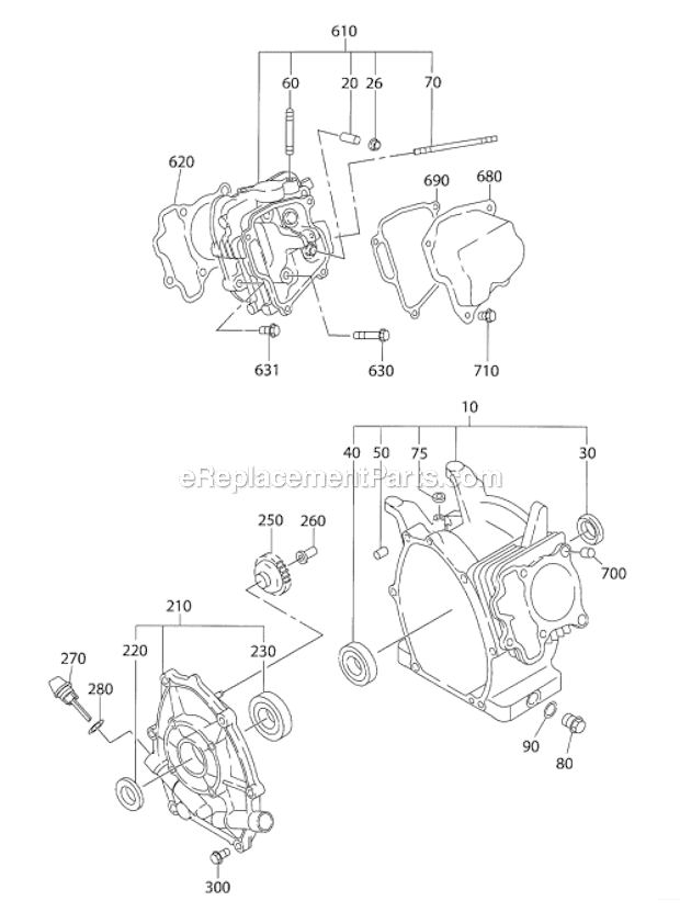Subaru Robin Engine Sp170 Ereplacementparts Com