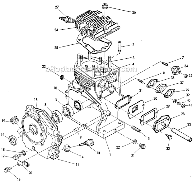 Crankcase_Gear_Cover_And_Cylinder_Head_Group. 