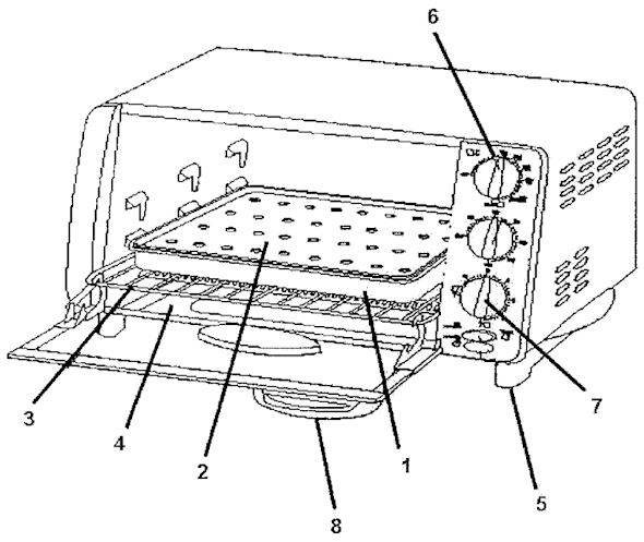 Sunbeam 6190 Toaster Oven Page A Diagram