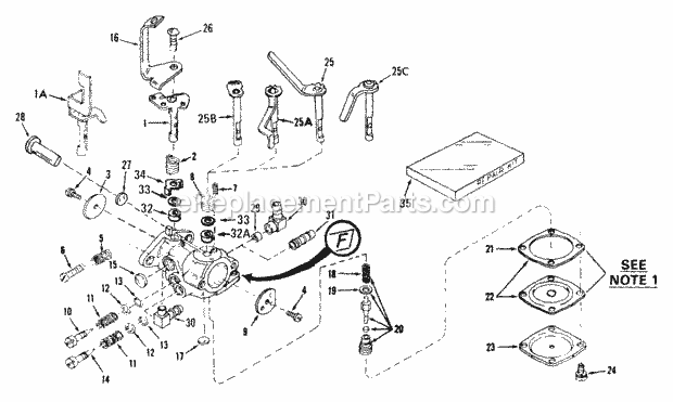 Tecumseh CA-630894 Carburetor Part Carburetor Diagram