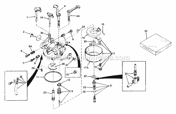 Tecumseh CA-631263 Carburetor Part Carburetor Diagram