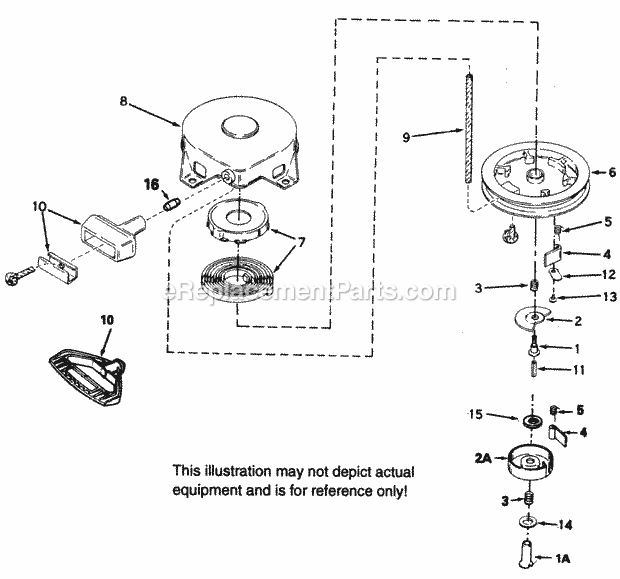 Tecumseh RS-590706 Starter Part Recoil Starter Diagram