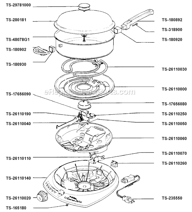 T-Fal 7853062 (Series 1) Induction Cooker Page A Diagram