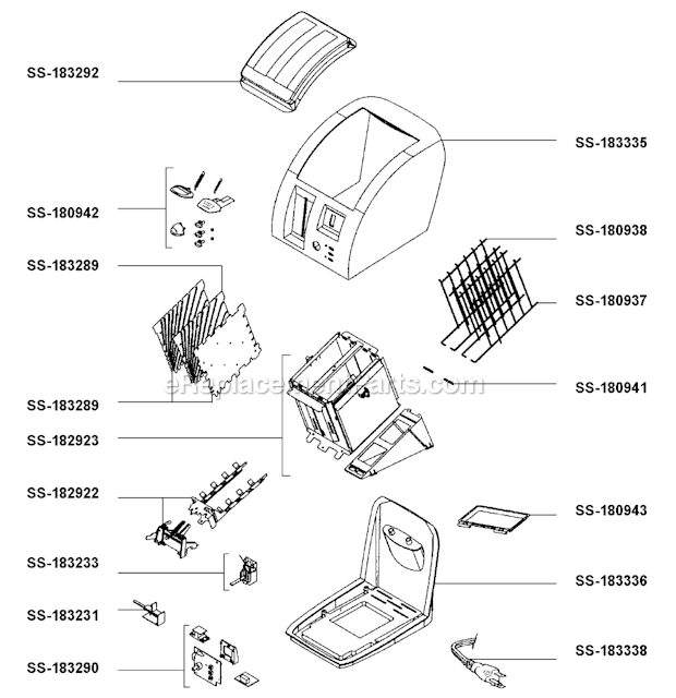 T-Fal 874742 Avante Bagel Toaster Page A Diagram