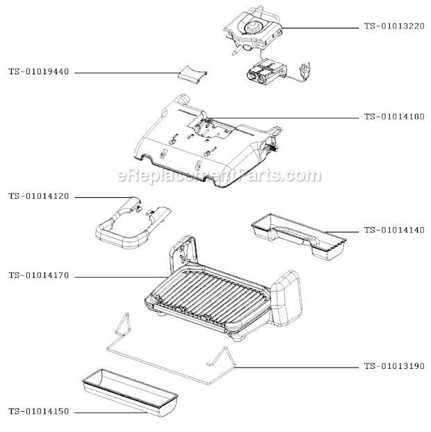 T-Fal GC400962/1P Fit'N Clean Grill Page A Diagram