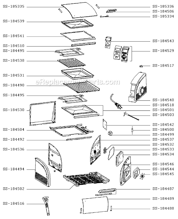 T-Fal OT808552/4Y Avante Elite Oven Page A Diagram