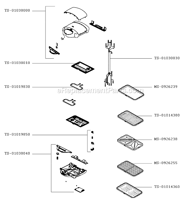 T-Fal SM601072/1P Sandwich Maker Page A Diagram