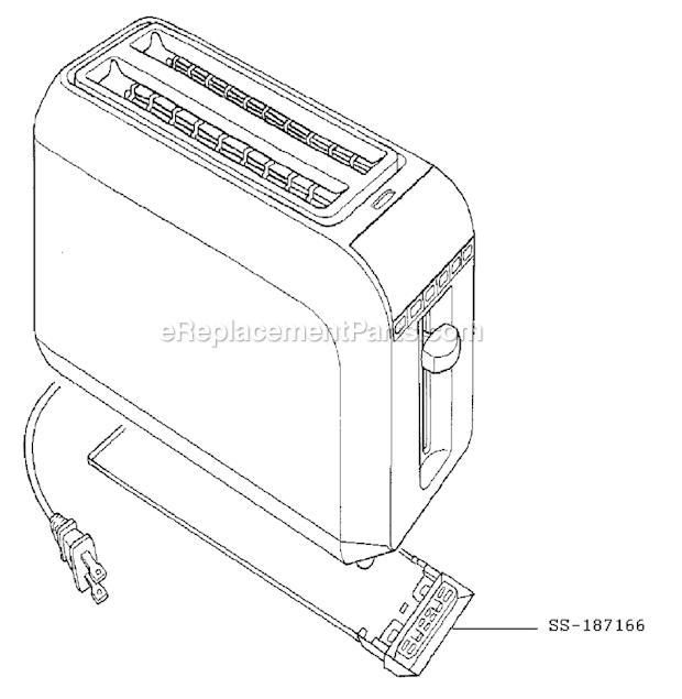T-Fal TL680250/3D Toaster Page A Diagram