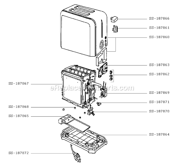 T-Fal TT540050/4Y Inox Toaster Page A Diagram