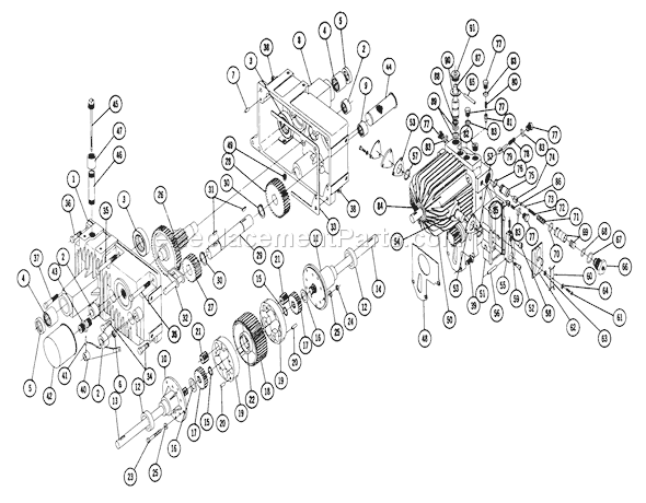 Toro 1-7441 (1969) Lawn Tractor Transmission Diagram