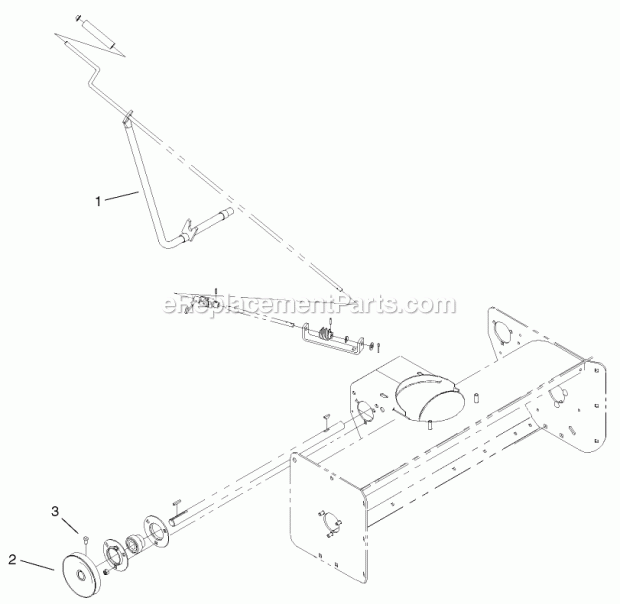 Toro 105-1503 Adapter Kit, 2001 And Earlier 42-in. Snowthrower To 2002 And Later Gt Classic Garden Tractors Crank Support and Pulley Assembly Diagram