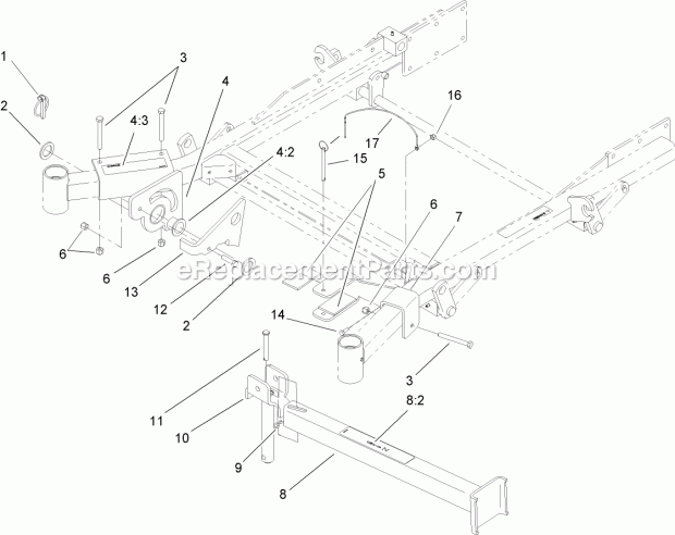 Toro 105-1622 Z Stand Kit, 200 And 500 Series Z Master Stand Assembly Diagram