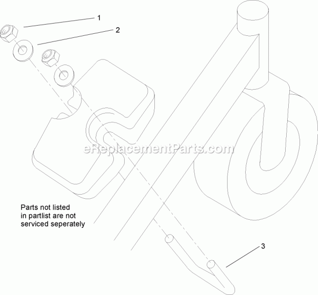 Toro 107-4100 Weight Kit, 2005 And Before Proline Fixed-deck Mid-size Mowers Weight Kit Assembly Diagram